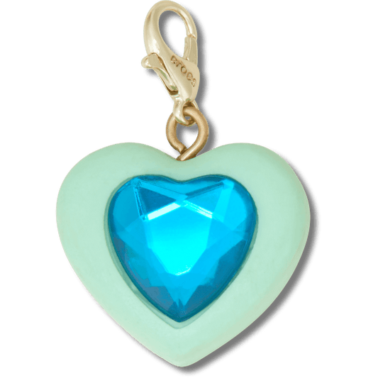 Crocs Smart Buy | Blue Heart Sim Gem Charm Jibbitz Shoe Charm