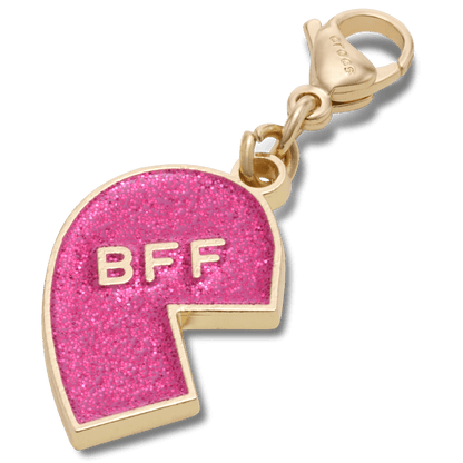 Crocs Exclusive | Pink Glitter BFF Charm Left Jibbitz Shoe Charm