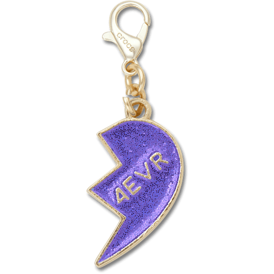 Crocs Great Value | Purple Glitter BFF Charm Right Jibbitz Shoe Charm
