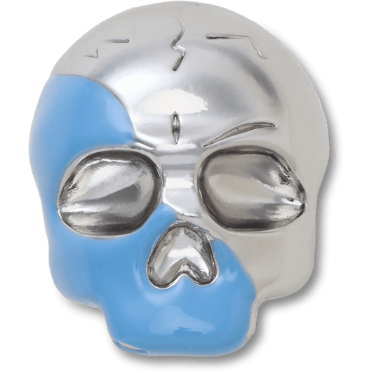 Crocs Customer Favorite | Silver and Blue Enamel Skull Jibbitz™ charms