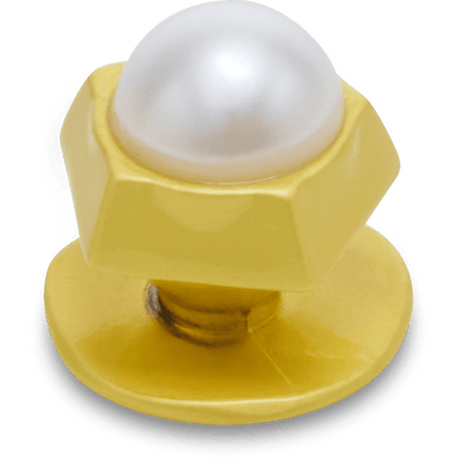 Crocs Everyday | Gold Pentagon Pearl Jibbitz™ charms