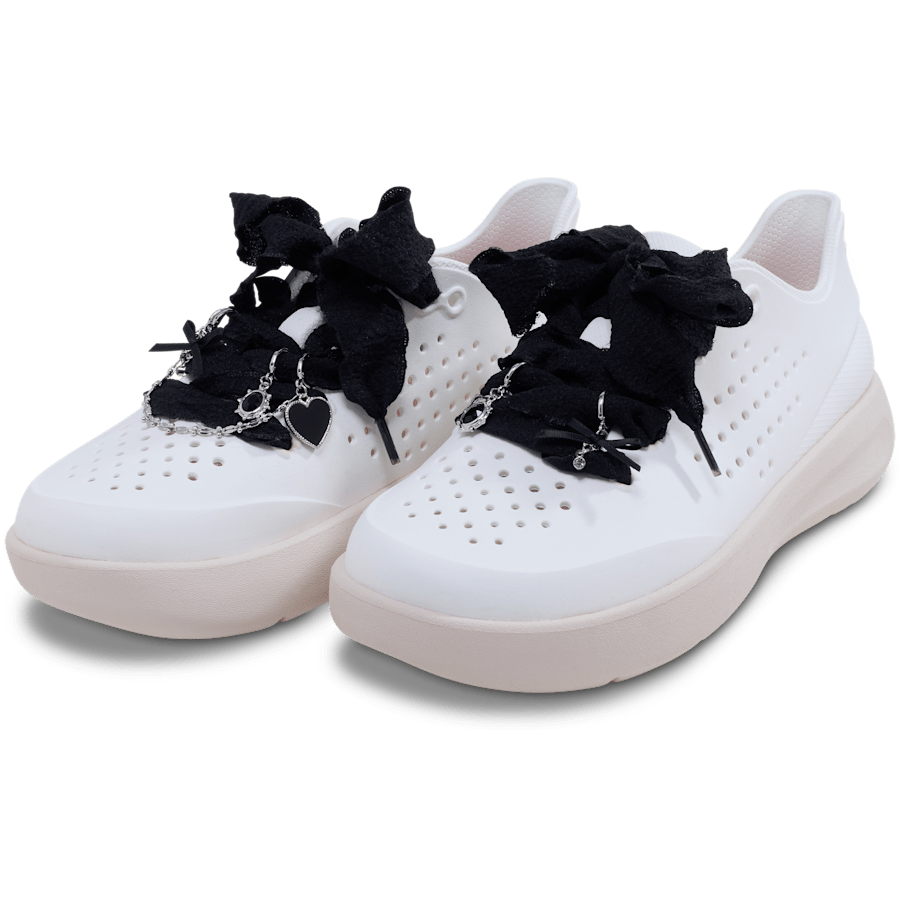 Crocs Best Seller | Laces and Dainty Bow Charm Kit Jibbitz Shoe Charm
