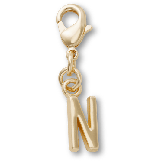 Crocs Quality | Gold Letter N Charm Jibbitz™ charms