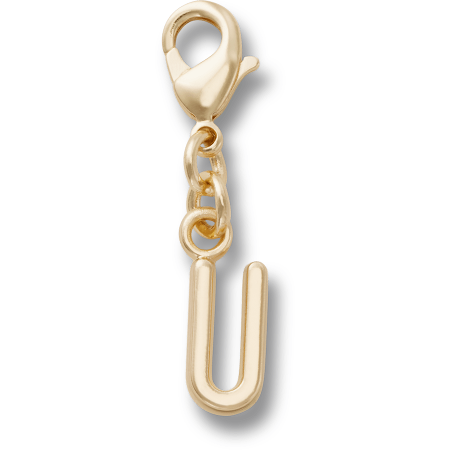 Crocs Smart Buy | Gold Letter U Charm Jibbitz™ charms