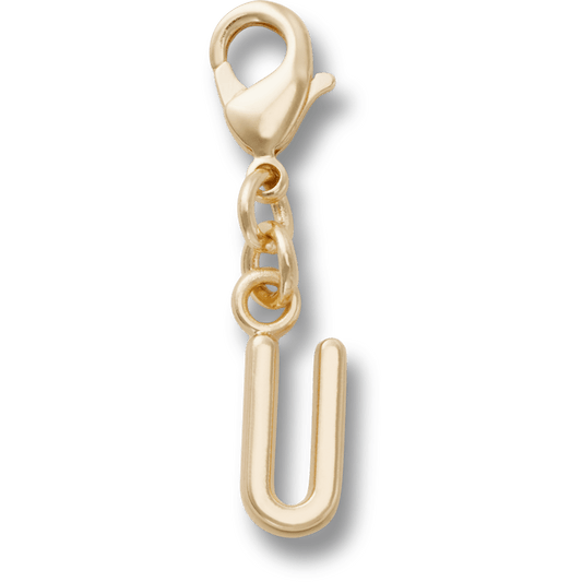 Crocs Smart Buy | Gold Letter U Charm Jibbitz™ charms
