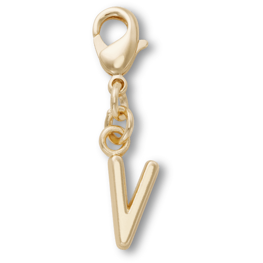 Crocs Best Seller | Gold Letter V Charm Jibbitz™ charms