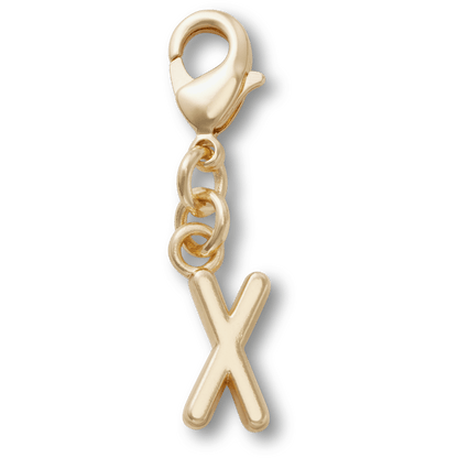 Crocs Quality | Gold Letter X Charm Jibbitz™ charms