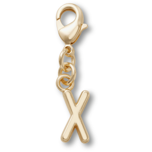 Crocs Quality | Gold Letter X Charm Jibbitz™ charms