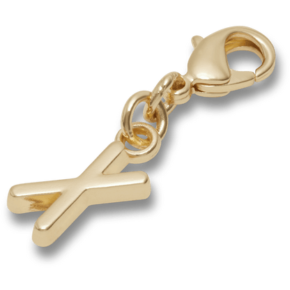 Crocs Quality | Gold Letter X Charm Jibbitz™ charms