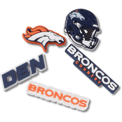 Crocs Recommended | NFL Denver Broncos 5 Pack Jibbitz Shoe Charm