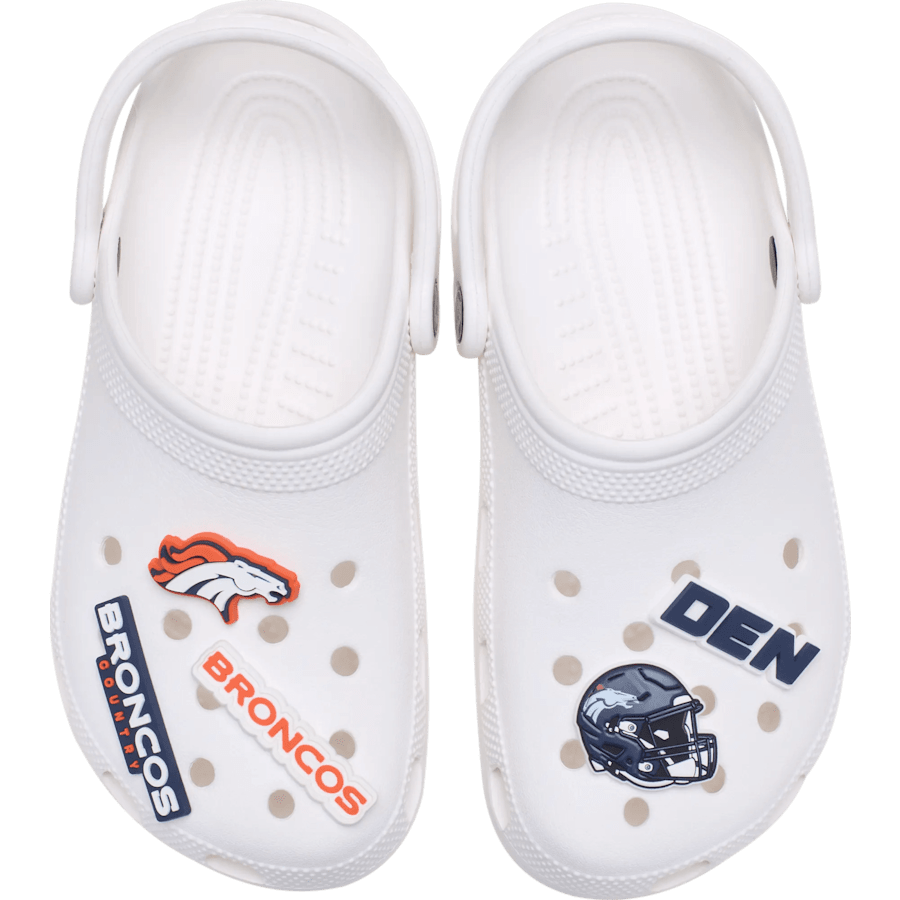Crocs Recommended | NFL Denver Broncos 5 Pack Jibbitz Shoe Charm