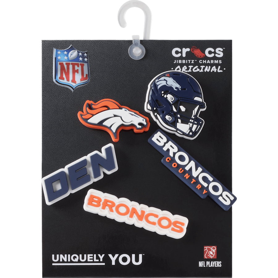 Crocs Recommended | NFL Denver Broncos 5 Pack Jibbitz Shoe Charm