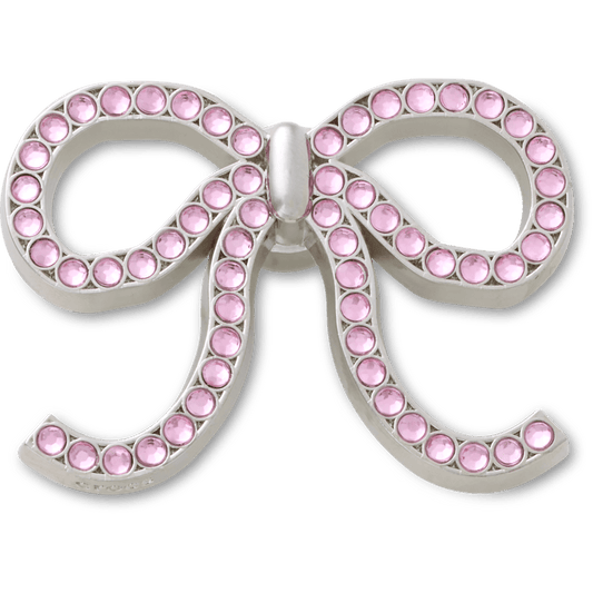 Crocs Trending | Pink Glittery Bow Jibbitz™ charms