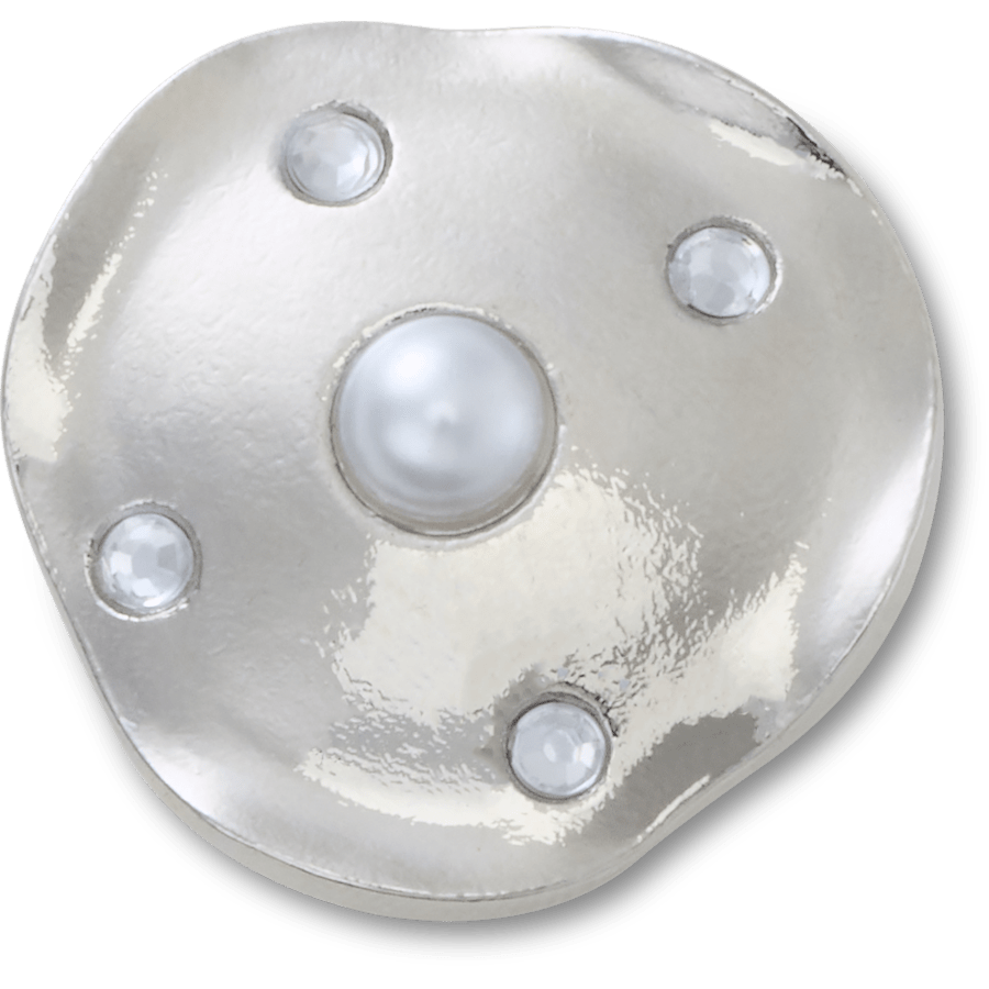 Crocs Trending | Silver and Pearl Disc Jibbitz™ charms