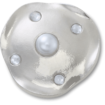 Crocs Trending | Silver and Pearl Disc Jibbitz™ charms