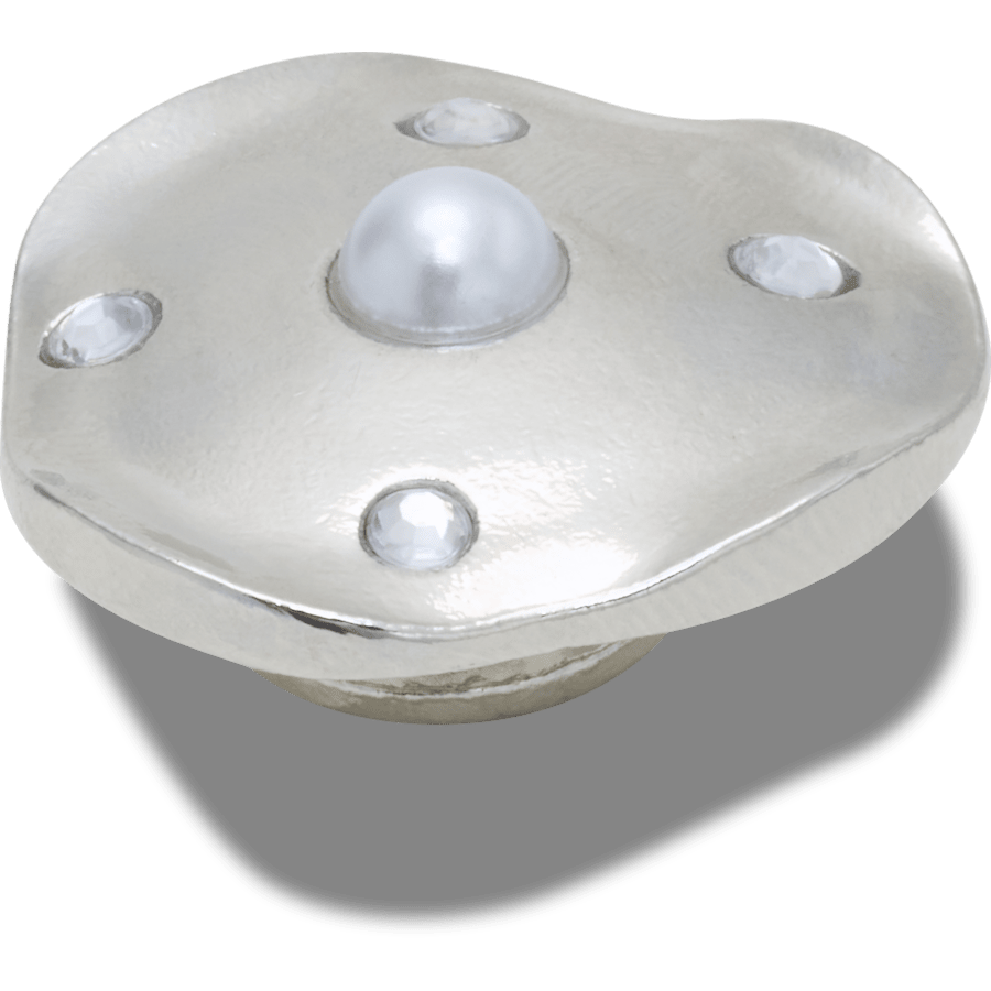 Crocs Trending | Silver and Pearl Disc Jibbitz™ charms