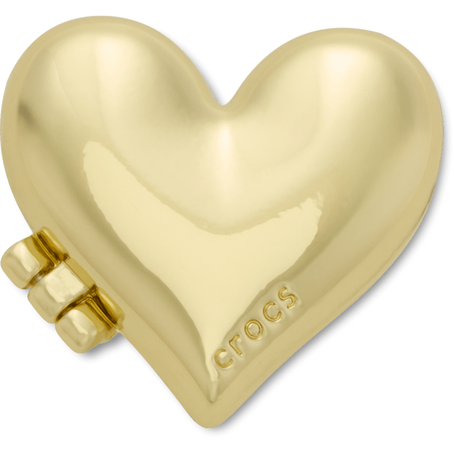 Crocs Popular | Gold Bubble Locket Heart Jibbitz™ charms