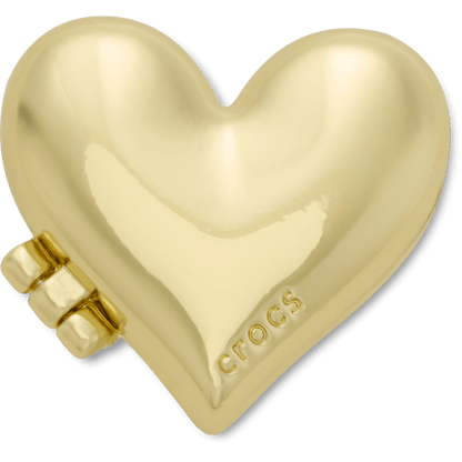 Crocs Popular | Gold Bubble Locket Heart Jibbitz™ charms