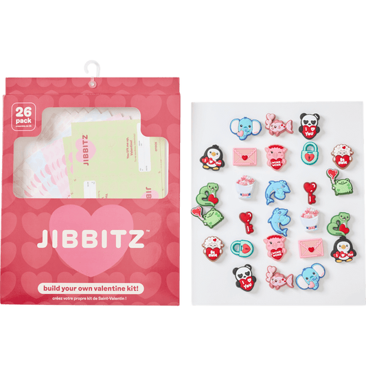 Crocs Value | Valentines Day Card 26 Pack Jibbitz™ charms