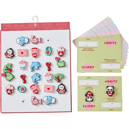 Crocs Value | Valentines Day Card 26 Pack Jibbitz™ charms
