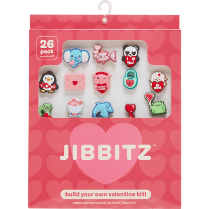 Crocs Value | Valentines Day Card 26 Pack Jibbitz™ charms