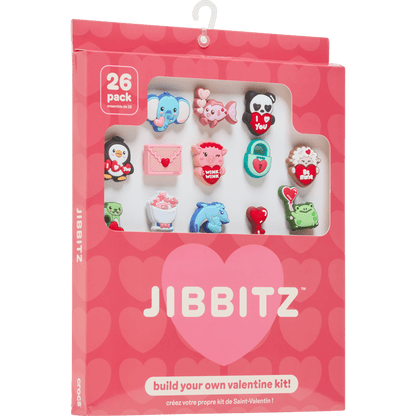 Crocs Value | Valentines Day Card 26 Pack Jibbitz™ charms