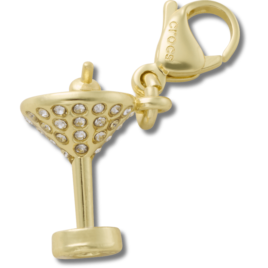 Crocs Everyday | Gold Martini Charm Jibbitz charm