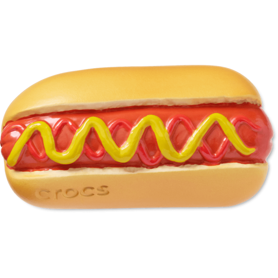 Crocs Value | Hot Dog Dipped in Mustard Jibbitz™ charms