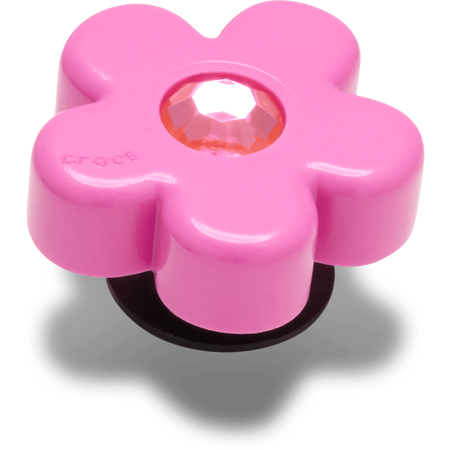 Crocs Special Offer | Bright Pink Flower With Gem Jibbitz™ charms