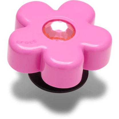 Crocs Special Offer | Bright Pink Flower With Gem Jibbitz™ charms