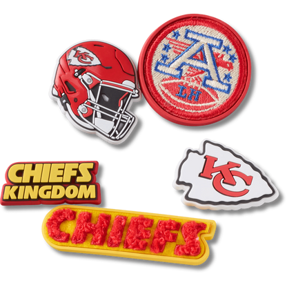Crocs Recommended | NFL Kansas City Chiefs 5 Pack Jibbitz Shoe Charm