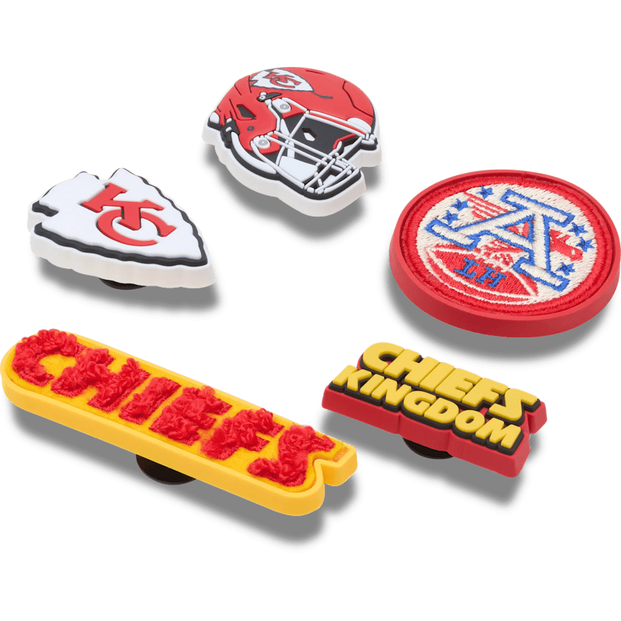Crocs Recommended | NFL Kansas City Chiefs 5 Pack Jibbitz Shoe Charm