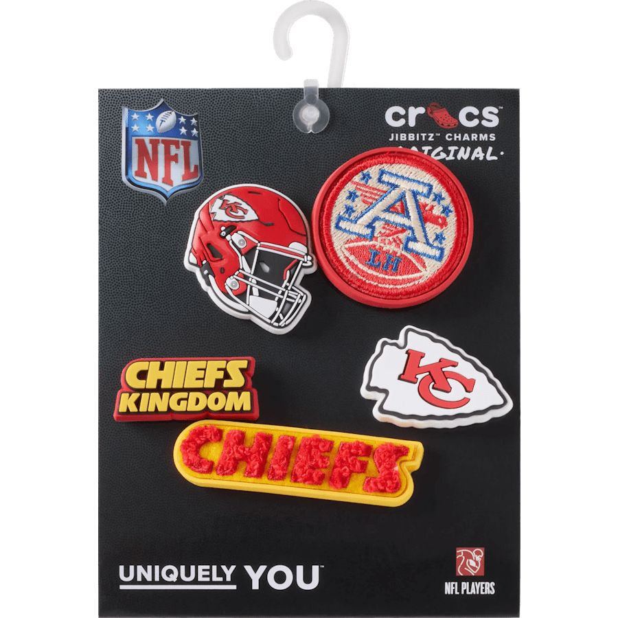 Crocs Recommended | NFL Kansas City Chiefs 5 Pack Jibbitz Shoe Charm