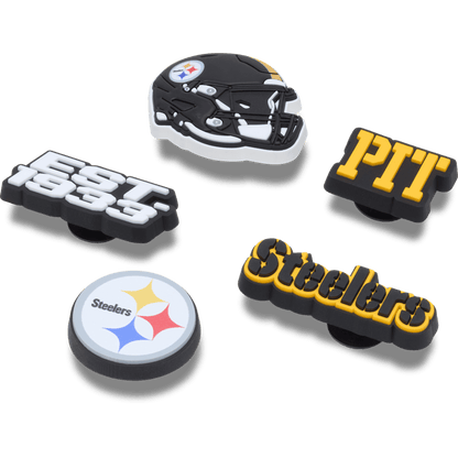 Crocs Trusted | NFL Pittsburgh Steelers 5 Pack Jibbitz Shoe Charm