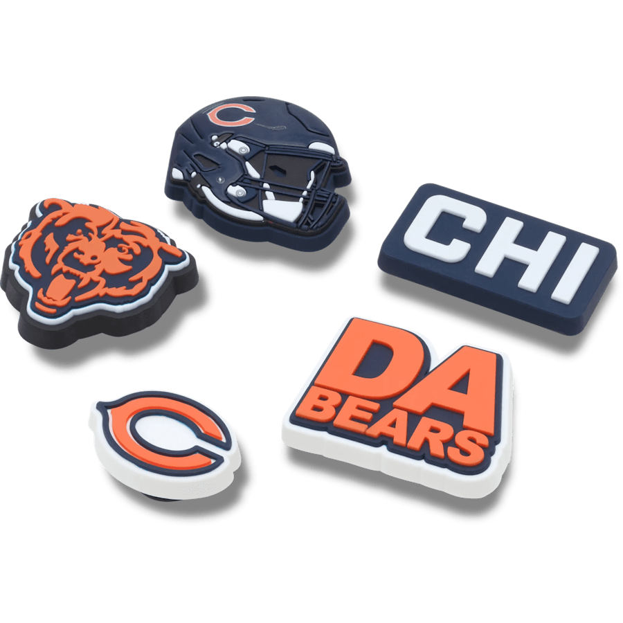 Crocs Everyday | NFL Chicago Bears 5 Pack Jibbitz Shoe Charm