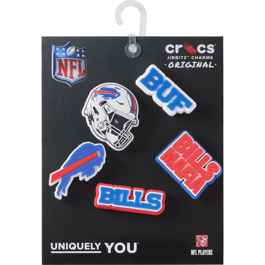 Crocs Exclusive | NFL Buffalo Bills 5 Pack Jibbitz Shoe Charm