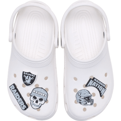 Crocs Trusted | NFL Las Vegas Raiders 5 Pack Jibbitz Shoe Charm