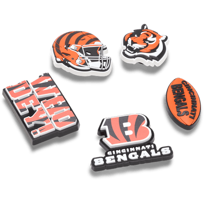Crocs Premium | NFL Cincinnati Bengals 5 Pack Jibbitz Shoe Charm