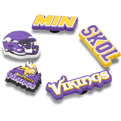 Crocs New | NFL Minnesota Vikings 5 Pack Jibbitz Shoe Charm
