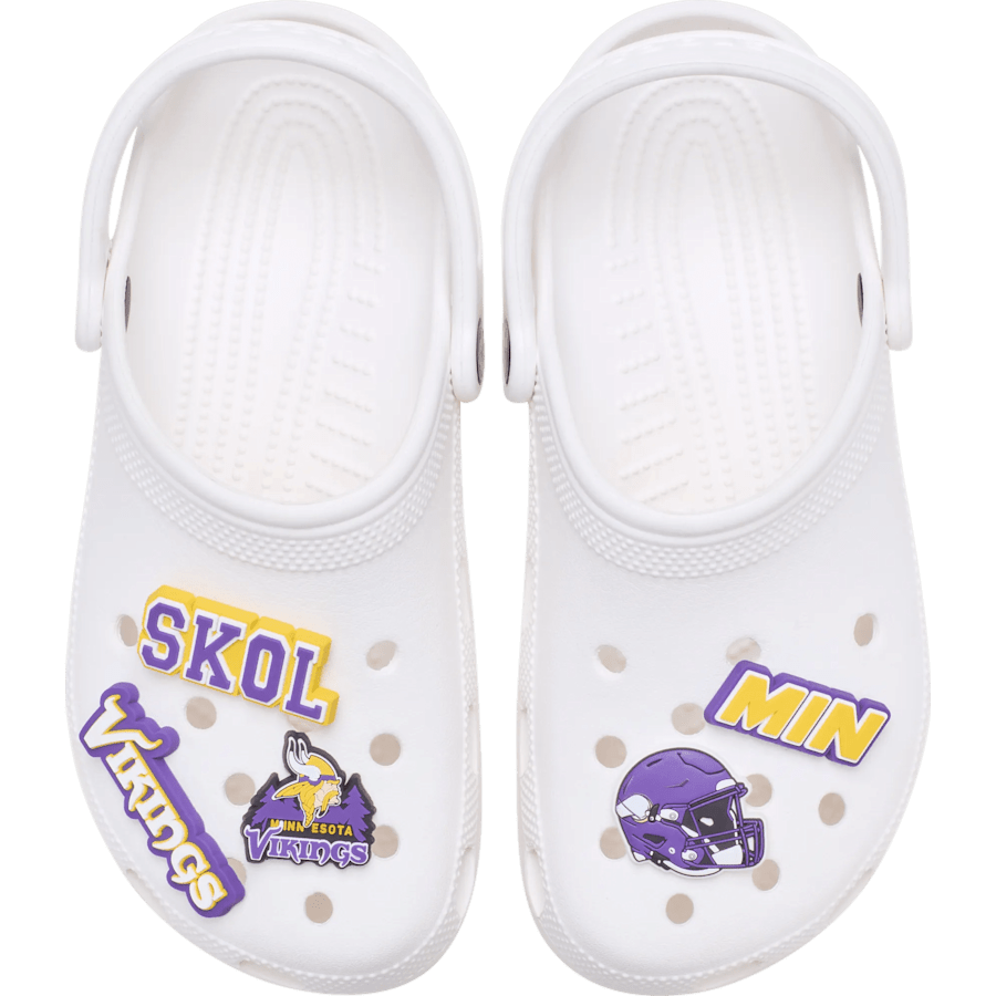 Crocs New | NFL Minnesota Vikings 5 Pack Jibbitz Shoe Charm
