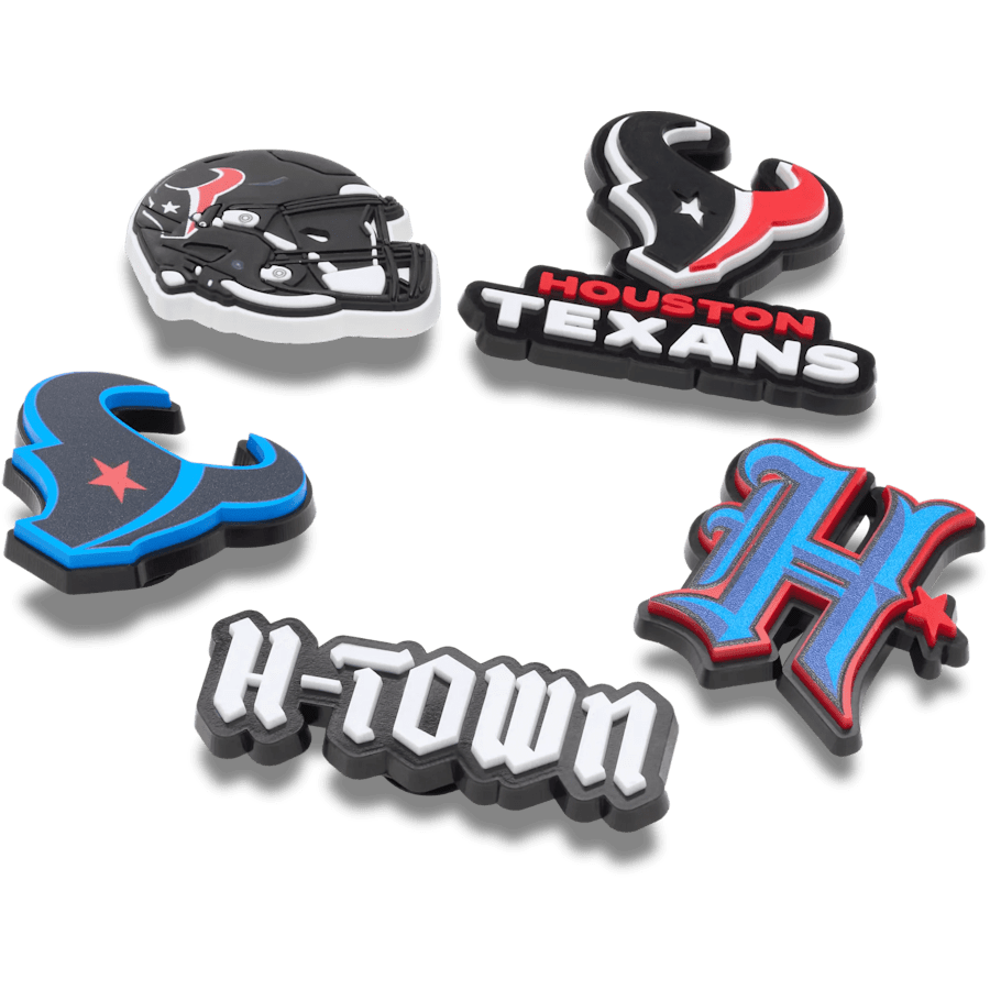 Crocs Value | NFL Houston Texans 5 Pack Jibbitz Shoe Charm