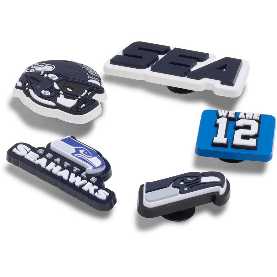 Crocs Great Value | NFL Seattle Seahawks 5 Pack Jibbitz Shoe Charm