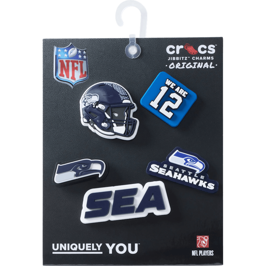 Crocs Great Value | NFL Seattle Seahawks 5 Pack Jibbitz Shoe Charm