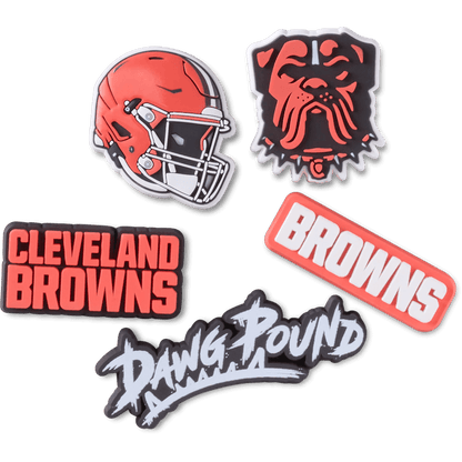 Crocs Sale | NFL Cleveland Browns 5 Pack Jibbitz Shoe Charm
