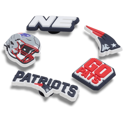 Crocs Essential | NFL New England Patriots 5 Pack Jibbitz Shoe Charm