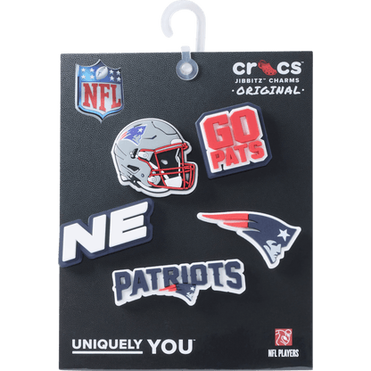 Crocs Essential | NFL New England Patriots 5 Pack Jibbitz Shoe Charm