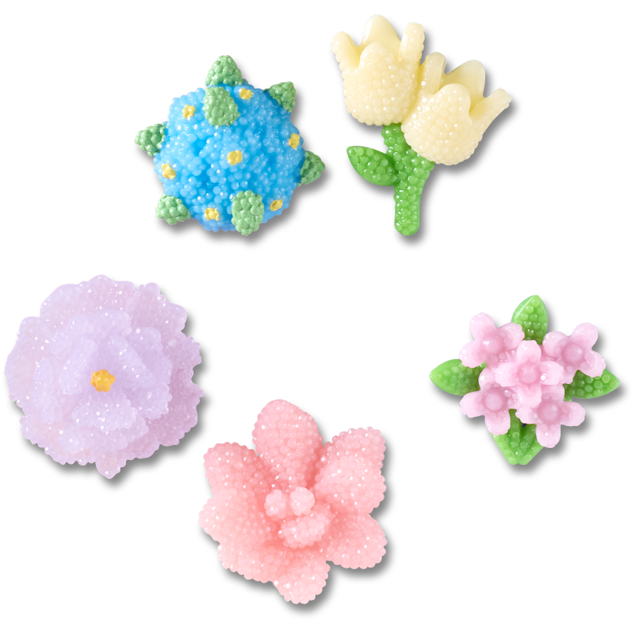 Crocs Great Value | Beaded Flowers 5 Pack Jibbitz™ charms
