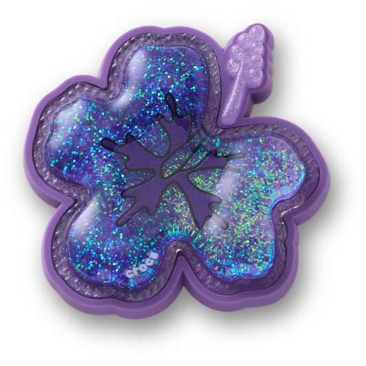 Crocs Value | Squish Purple Hibiscus Jibbitz™ charms