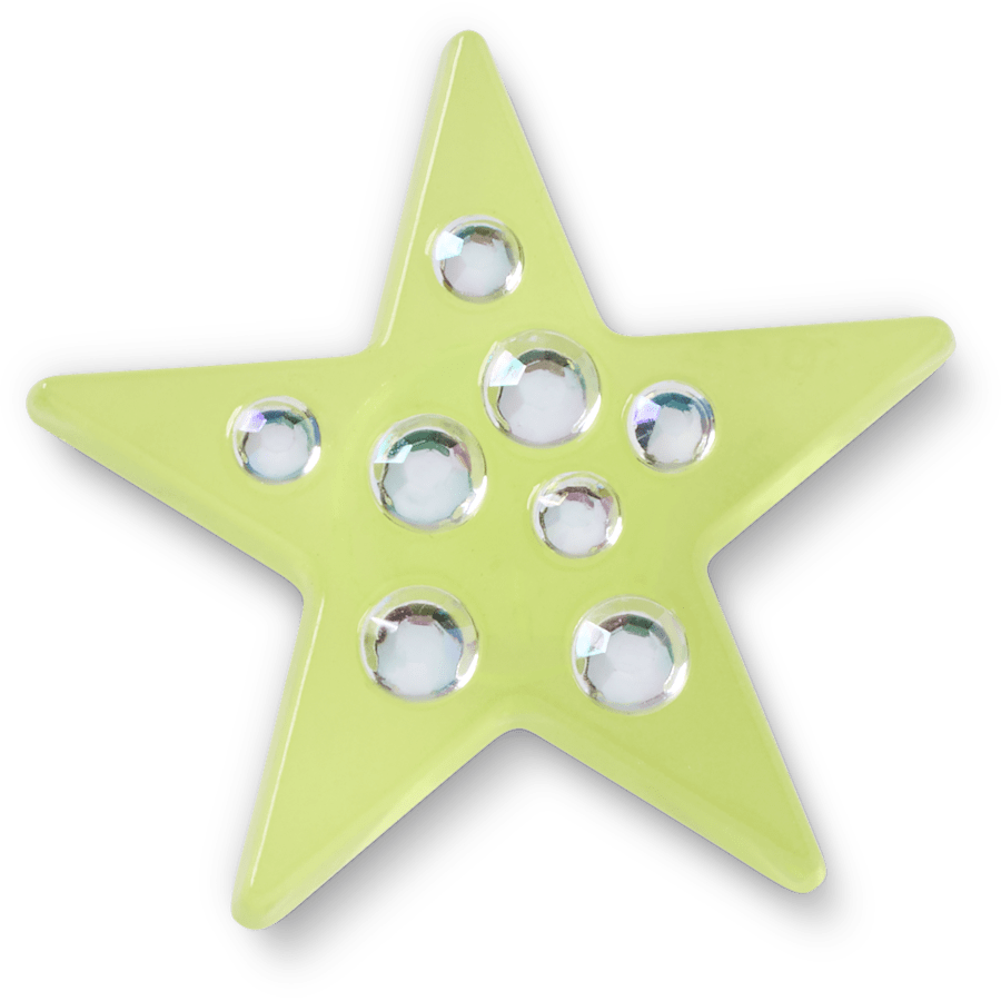 Crocs Quality | Green Gem Star Jibbitz™ charms