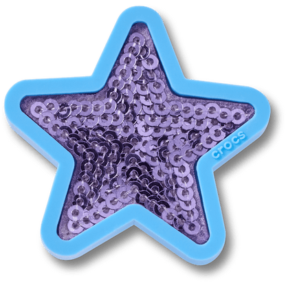 Crocs Trusted | Purple Sequin Star Jibbitz™ charms